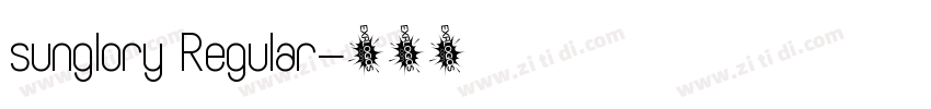 sunglory Regular字体转换